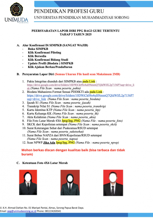 LAPOR DIRI_Peserta PPG Bagi Guru Tertentu Tahap 3 Tahun 2025